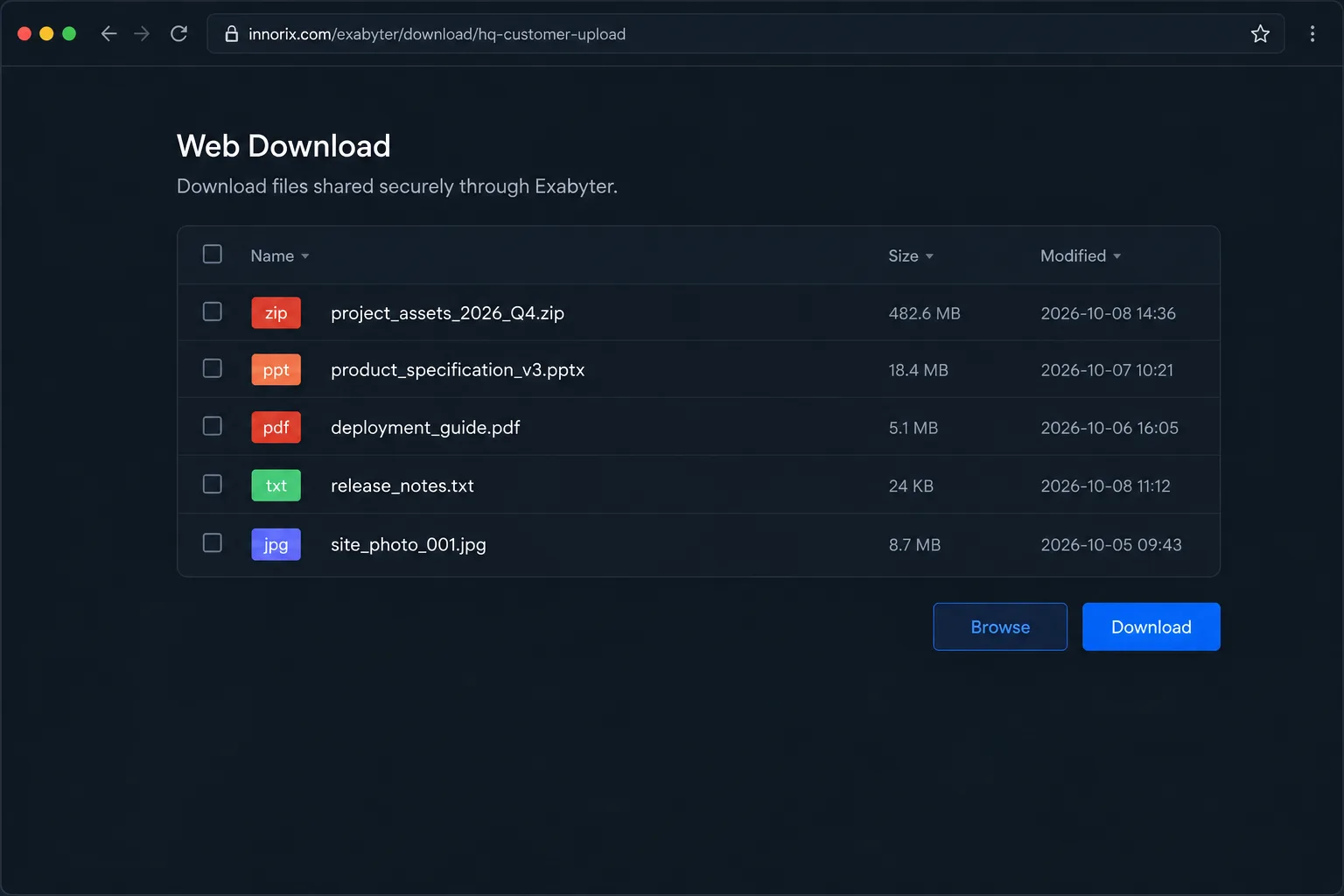 Exabyter Standard — Screenshot 05