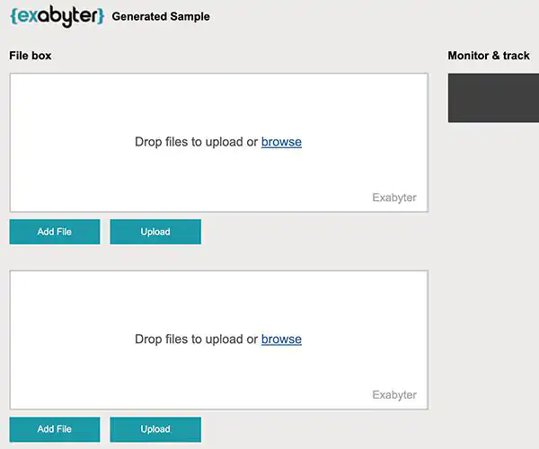 Multiple upload file boxes